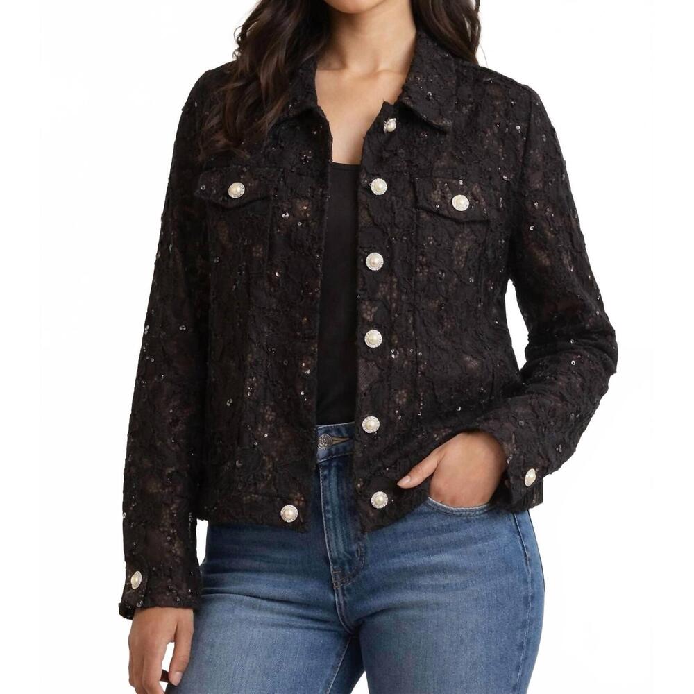 NEW WEAVZ lace jacket in black